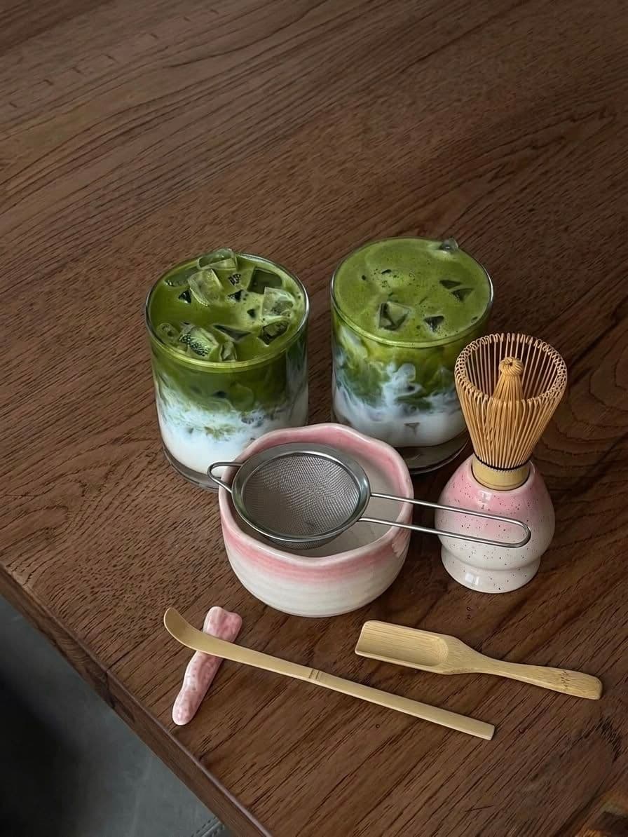 Matcha bowl prepared as part of a calm morning ritual